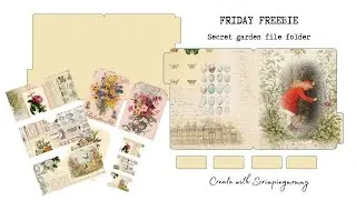 FRIDAY FREEBIE Secret Garden file folder #secretgarden