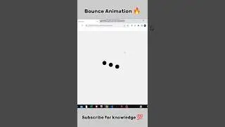 Bounce Animation with CSS 💯 #htmlcss #loadinganimation #csstricks  #ytshorts #shorts #short