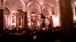 FINALE PROCESSIONE  B.V, MARIA IMMACOLATA CHIESA ANIME SANTE BAGHERIA