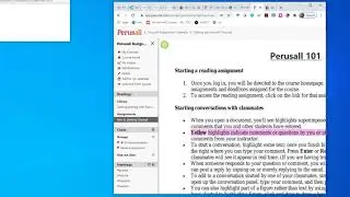 Getting started with Perusall