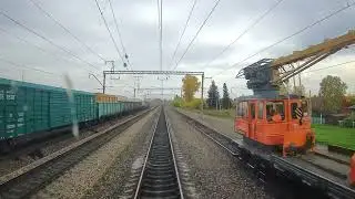 Late autumn Railway cab ride, Russia -"Mariinsk - Krasnoyarsk"
