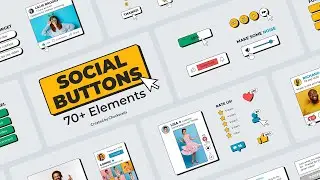 Social Media Buttons Pack (After Effects Template)