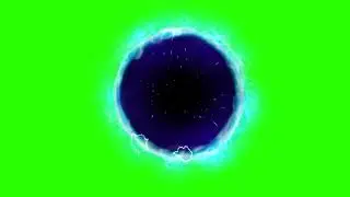 black hole green screen animation
