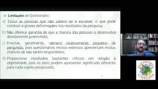 TCC - Coleta de dados primários: observação, questionários e entrevistas