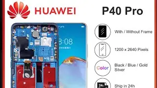 Huawei P40 Pro - LCD Display + Touch Screen + Frame + Battery )Replacement LCD display p40 pro
