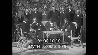 Fransız Film Arşivinden  M. Kemal Atatürk ve ABD Büyükelçisi Joseph Grew'le Fransızca konuşuyor.
