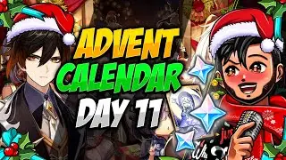 GUESS the Characters by PULLS - DAY 11 | Giveaway FREE Primogems | Genshin Impact Advent Calendar