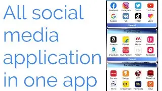 All social media applications in one app