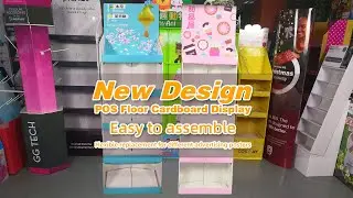 New Design POS Cardboard Floor Display