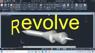 The Revolve tool, 3d modeling. Magic AutoCAD 2020.