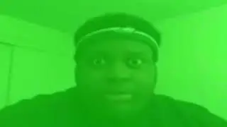 STARING BLACK GUY JUMPSCARE GREEN SCREEN
