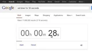 Google Timer - Set Timer on Google