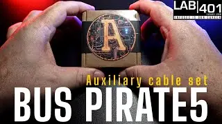 Bus Pirate 5 Colored Auxiliary Cable set for Hackers & Hardware Heroes. LAB401 unboxing.
