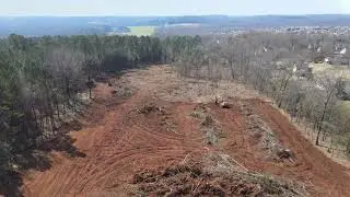 Clearing and Grubbing Suter Estates subdivision Anderson SC