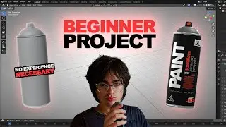blender basics | spray paint can