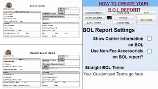 How To Get Your B.O.L. Report