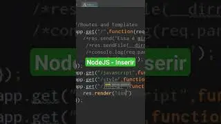 NODEJS - INSERIR
