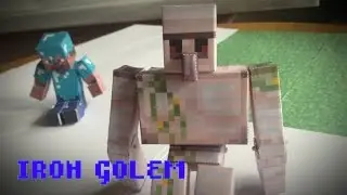 Бумажный Minecraft: Движущийся голем