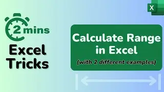 Calculate RANGE in Excel (with 2 examples)