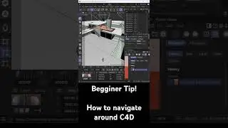 How to navigate around your models in Cinema 4d. 