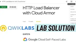 HTTP Load Balancer With Cloud Armor Lab Solution | Qwiklabs [GSP215] | Free Google Cloud Swags 
