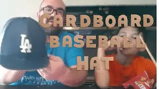 Cardboard Baseball Hat Build Project Los Angeles Dodgers Recycled