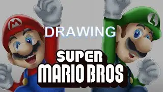 Drawing Super Mario Bros (Mario and Luigi)