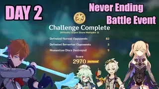 [3000 Pts] Childe Comp Ft. Fischl & Bennett | Never-ending Battle Event Day 2 | Genshin Impact