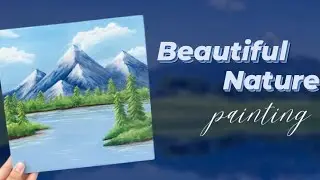 Beautiful nature painting🏞️ || canvas painting || timelapse painting