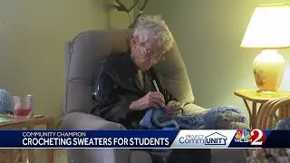 96-year-old woman knits over 700 sweaters for schoolchildren in Marion County