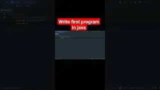 First Program in Java programming || Coding 