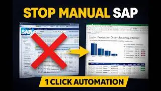 Stop Manual SAP Reports – Automate with Excel VBA (1 Click Solution)