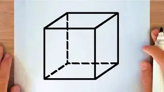 HOW TO DRAW A CUBE IN 3D