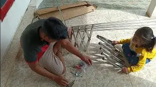 CARA PASANG JEMURAN DINDING LIPAT