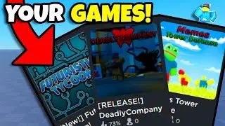 Playing YOUR Roblox Games.. (AGAIN)