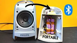 How to Convert Speakers to Portable Bluetooth Speakers | DIY Project from Old Passive Speakers