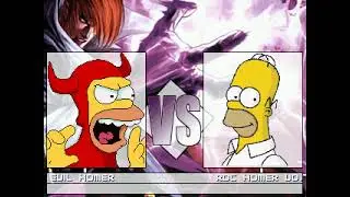 Mugen fights Evil Homer vs Homer