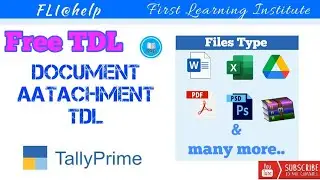 Document Attachment TDL||Free TDL||Pdf attach in tally||File attach in tally||google file in tally|