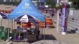 Городской пляж Хёндае (Haeundae) в Пусане (Busan) Южная Корея.