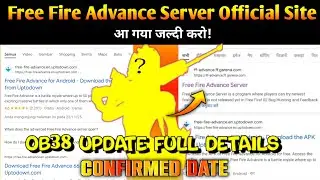 Free Fire OB38 Advance Server Official Site Aa Gaya! OB38 Advance Server Full Details!