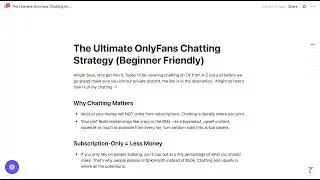 OnlyFans Chatting Script I Used to Hit $25K a Month