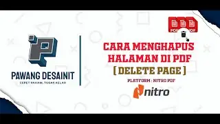 Cara Menghapus Halaman (Delete Page) di PDF via Nitro || Pawang DesainIT