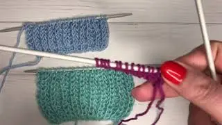 Norwegian rib knitting stitch 🧶 Two options for knitting Norwegian rib knitting stitch