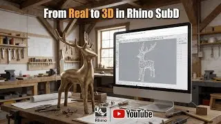 From Real to 3D in Rhino SubD: Transforming a Brass Sculpture into a 3D Model (Tutorial)