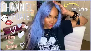 Channel Update: Quick GRWM 🎶+ Chitchat /  New Hair Review 💙