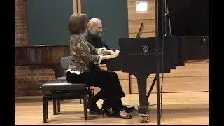 Brahms Walzer op 39 for Piano Duo performed by Olga Malisova and Michael Schreider