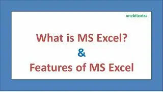 MS Excel | MS Excel features | Ms Excel characteristics | hindi  | ms excel  kya hai