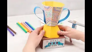 Troféu caseiro para o Dia do Pai – Manualidades para crianças