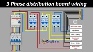 3 Phase distribution board wiring @CircuitInfo #electricalcircuit #electrical