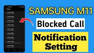 Block Call Notification in Samsung M11 | Call Block Notification | Ali's Techno Support